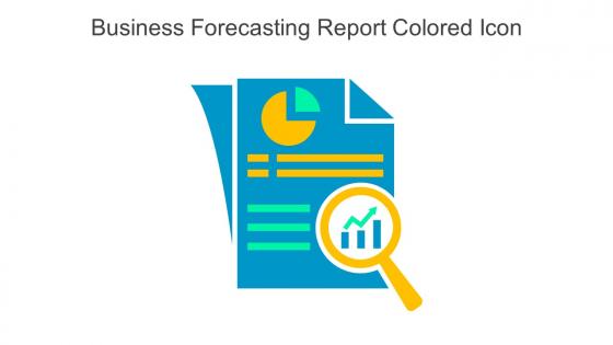 Business Forecasting Report Colored Icon In Powerpoint Pptx Png And Editable Eps Format