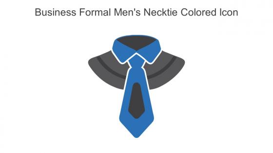 Business Formal Mens Necktie Colored Icon In Powerpoint Pptx Png And Editable Eps Format
