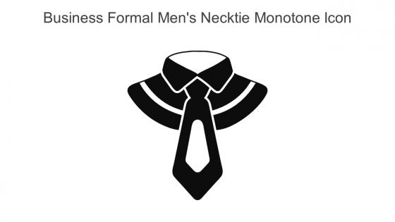 Business Formal Mens Necktie Monotone Icon In Powerpoint Pptx Png And Editable Eps Format