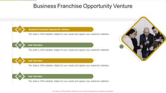 Business Franchise Opportunity Venture In Powerpoint And Google Slides Cpb
