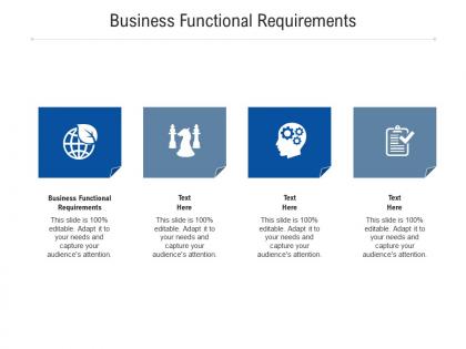 Business functional requirements ppt powerpoint presentation visual aids deck cpb
