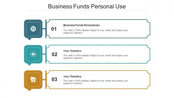 Business Funds Personal Use Ppt Powerpoint Presentation Show Demonstration Cpb