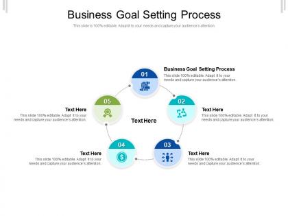 Business goal setting process ppt powerpoint presentation pictures skills cpb