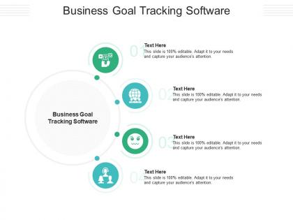 Business goal tracking software ppt powerpoint presentation gallery ideas cpb