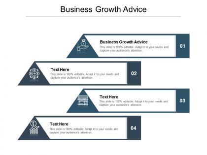 Business growth advice ppt powerpoint presentation infographic template example file cpb