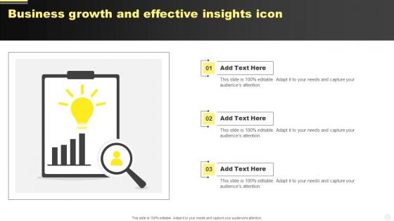 Business Growth And Effective Insights Icon