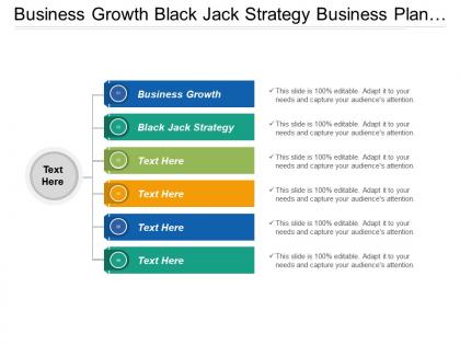 Business growth black jack strategy business plan projections