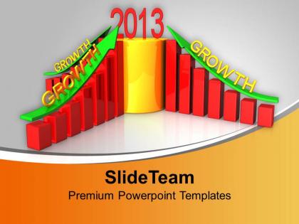 Business growth in new year powerpoint templates ppt themes and graphics