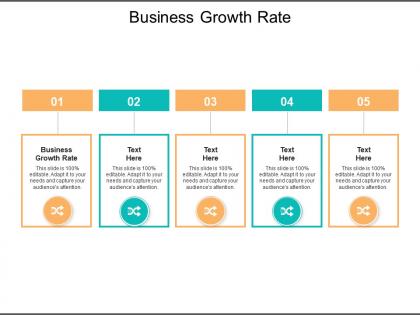 Business growth rate ppt powerpoint presentation inspiration cpb