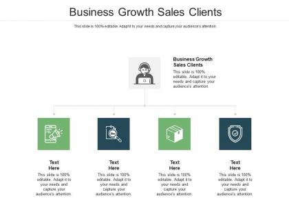 Business growth sales clients ppt powerpoint presentation professional tips cpb