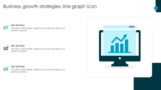 Business Growth Strategies Line Graph Icon