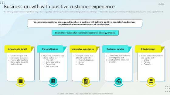 Business Growth With Positive Customer Experience Steps For Business Growth Strategy SS