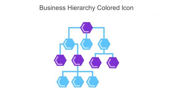 Business Hierarchy Colored Icon In Powerpoint Pptx Png And Editable Eps Format