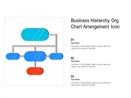 Business hierarchy org chart arrangement icon