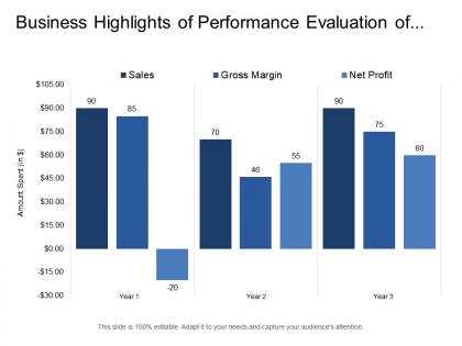 Business highlights of performance evaluation of year over year