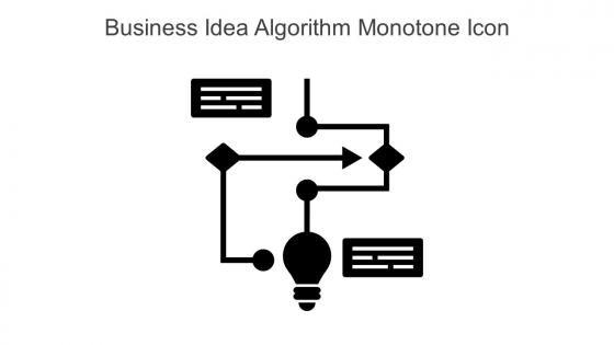 Business Idea Algorithm Monotone Icon In Powerpoint Pptx Png And Editable Eps Format