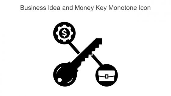 Business Idea And Money Key Monotone Icon In Powerpoint Pptx Png And Editable Eps Format