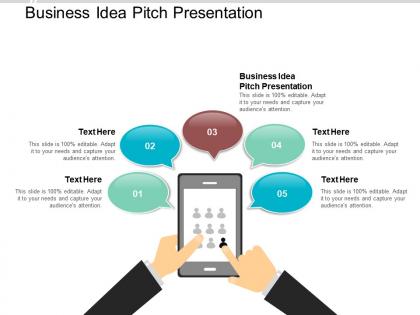 Business idea pitch presentation ppt powerpoint presentation infographic template tips cpb
