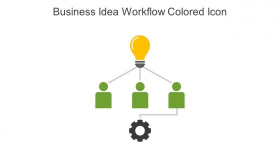 Business Idea Workflow Colored Icon In Powerpoint Pptx Png And Editable Eps Format