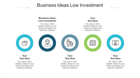 Business ideas low investment ppt powerpoint presentation show summary cpb
