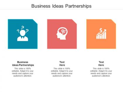Business ideas partnerships ppt powerpoint presentation icon portfolio cpb