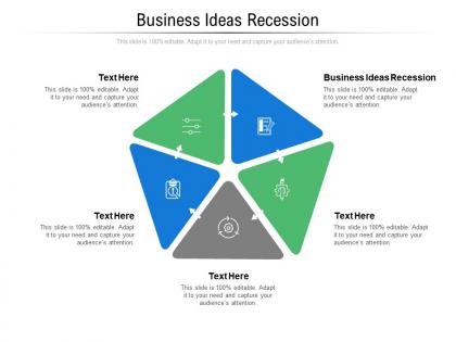 Business ideas recession ppt powerpoint presentation slides sample cpb