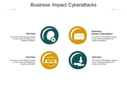 Business impact cyberattacks ppt powerpoint presentation pictures deck cpb