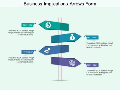 Business implications arrows form