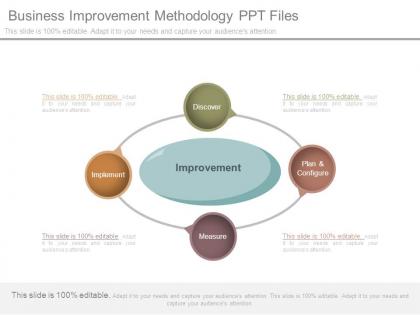 Business improvement methodology ppt files