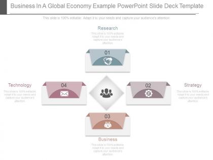 Business in a global economy example powerpoint slide deck template