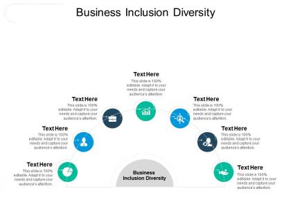 Business inclusion diversity ppt powerpoint presentation slides layout ideas cpb