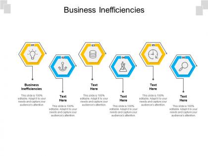 Business inefficiencies ppt powerpoint presentation slides brochure cpb
