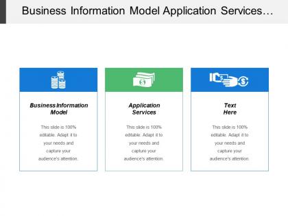Business information model application services costs model adjust strategies