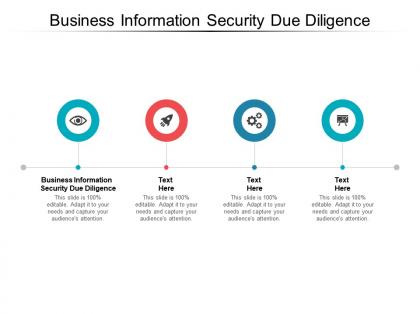 Business information security due diligence ppt powerpoint presentation slides cpb