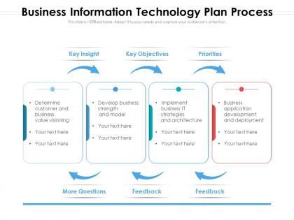 Business information technology plan process