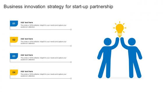 Business Innovation Strategy For Start Up Partnership