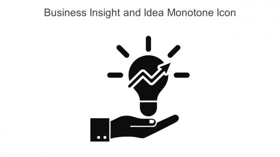 Business Insight And Idea Monotone Icon In Powerpoint Pptx Png And Editable Eps Format