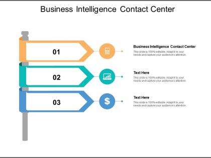 Business intelligence contact center ppt powerpoint presentation styles layout cpb
