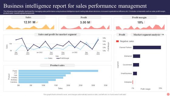 Business Intelligence Report For Sales Performance Management