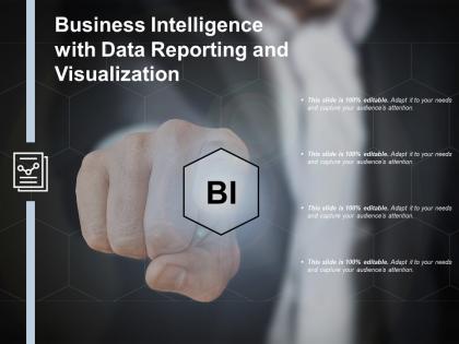 Business intelligence with data reporting and visualization