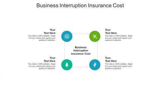 Business interruption insurance cost ppt powerpoint presentation pictures icon cpb