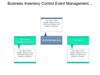 Business inventory control event management demographic segmentation marketing cpb