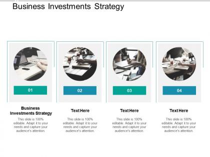 Business investments strategy ppt powerpoint presentation slides graphics cpb
