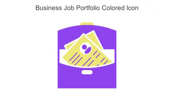 Business Job Portfolio Colored Icon In Powerpoint Pptx Png And Editable Eps Format