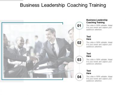 Business leadership coaching training ppt powerpoint presentation pictures examples cpb
