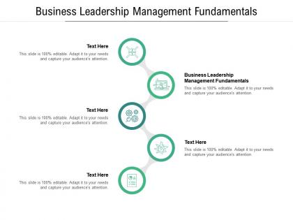 Business leadership management fundamentals ppt powerpoint presentation summary slides cpb