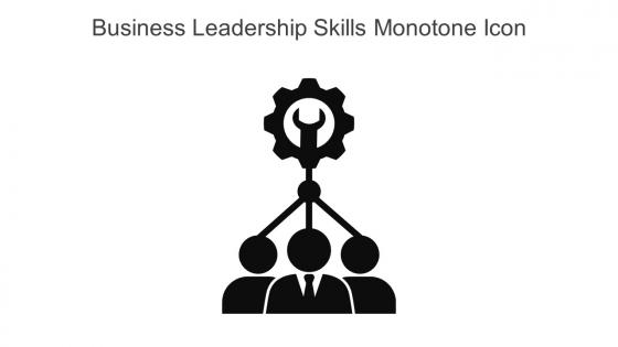 Business Leadership Skills Monotone Icon In Powerpoint Pptx Png And Editable Eps Format