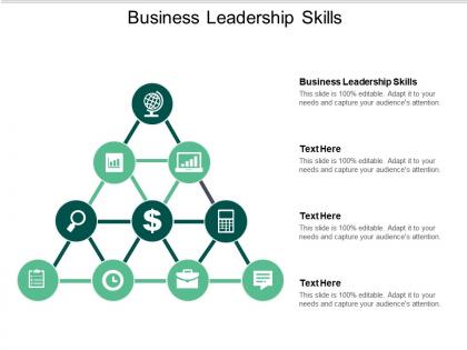 Business leadership skills ppt powerpoint presentation slides themes cpb