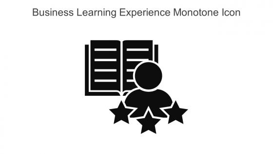 Business Learning Experience Monotone Icon In Powerpoint Pptx Png And Editable Eps Format