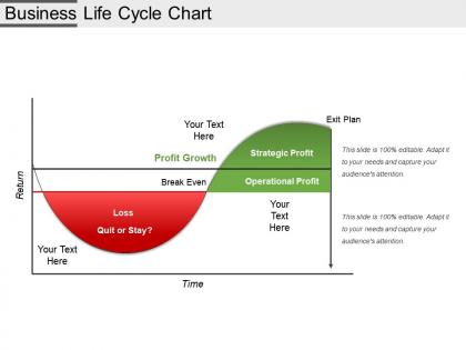 Business life cycle chart example of ppt